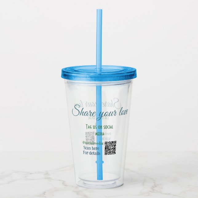 Copo De Acrílico Tumbler acrílico (Frente)