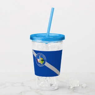 Copo De Acrílico Tumbler acrílico com a bandeira de Las Vegas