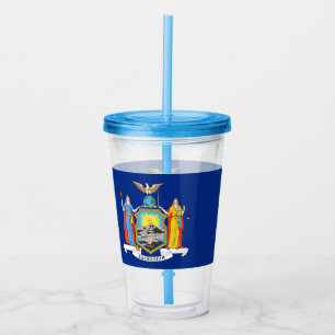 Copo De Acrílico Tumbler acrílico com a bandeira de New York