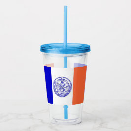 Copo De Acrílico Tumbler acrílico com bandeira de Nova Iorque