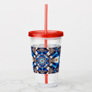 Copo De Acrílico Tumbler acrílico com Design de cores argentinas