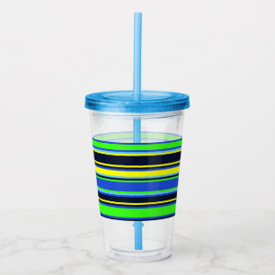 Copo De Acrílico Tumbler Acrílico com distribuição azul, Limão e am