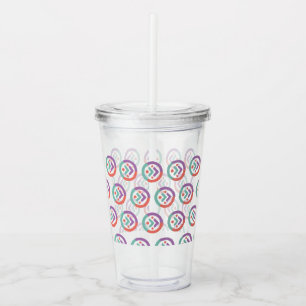 Copo De Acrílico Tumbler acrílico com palha
