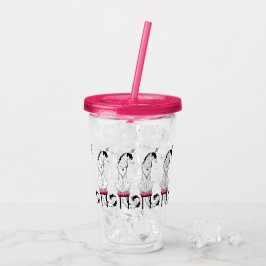 Copo De Acrílico Tumbler Acrílico da Princesa Três Rosa Borzoi