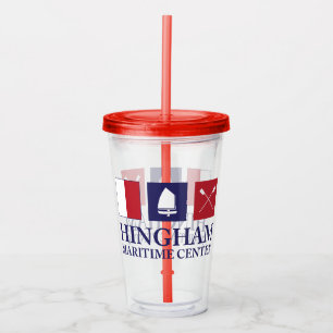 Copo De Acrílico Tumbler acrílico de HMC - vermelho