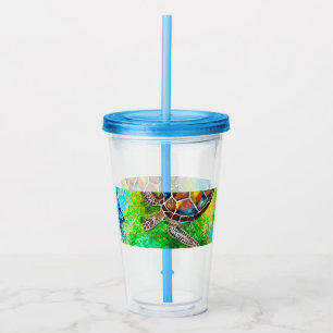 Copo De Acrílico Tumbler Acrílico de Tartaruga