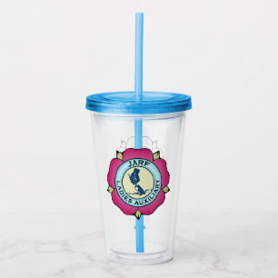 Copo De Acrílico Tumbler acrílico do logotipo JLA com palha