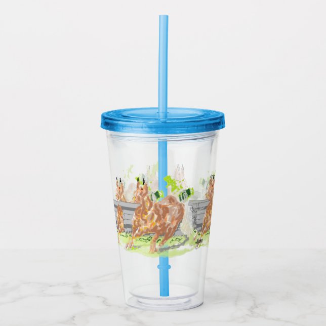 Copo De Acrílico Tumbler acrílico: Palomino (Frente)