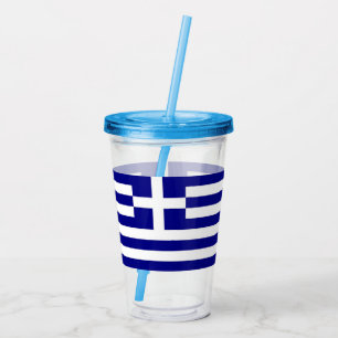 Copo De Acrílico Tumbler acrílico patriótico com a bandeira da