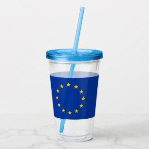 Copo De Acrílico Tumbler acrílico patriótico com a bandeira de