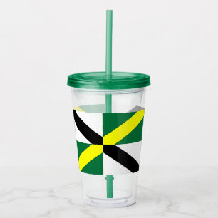 Copo De Acrílico Tumbler acrílico patriótico com a bandeira de