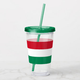 Copo De Acrílico Tumbler acrílico patriótico com a bandeira de