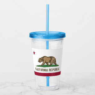 Copo De Acrílico Tumbler acrílico patriótico com a bandeira de
