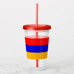 Copo De Acrílico Tumbler acrílico patriótico com a bandeira de