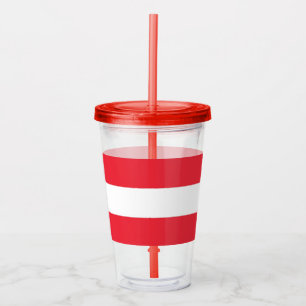 Copo De Acrílico Tumbler acrílico patriótico com a bandeira de