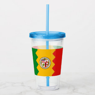 Copo De Acrílico Tumbler acrílico patriótico com a bandeira de Lo