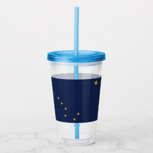 Copo De Acrílico Tumbler acrílico patriótico com bandeira de