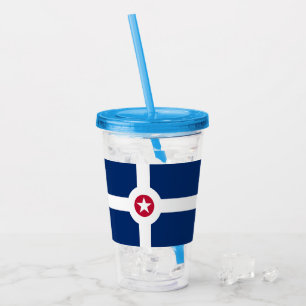 Copo De Acrílico Tumbler acrílico patriótico com Indianapolis