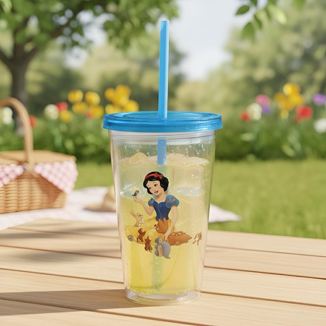 Copo De Acrílico Tumbler Branco da Neve (Criador carregado)