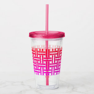 Copo De Acrílico Tumbler com palha