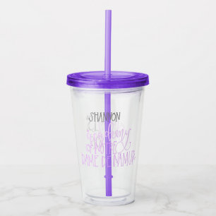 Copo De Acrílico Tumbler da dama de honra de Shannon