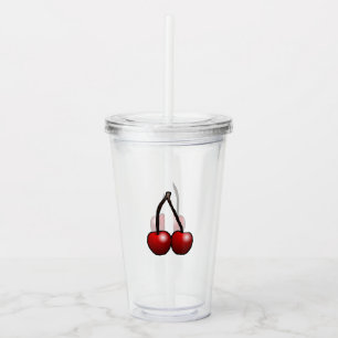Copo De Acrílico Tumbler de Acrílico Cerejas