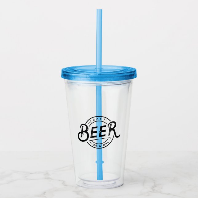 Copo De Acrílico Tumbler de Acrílico com Logo Personalizado (Frente)