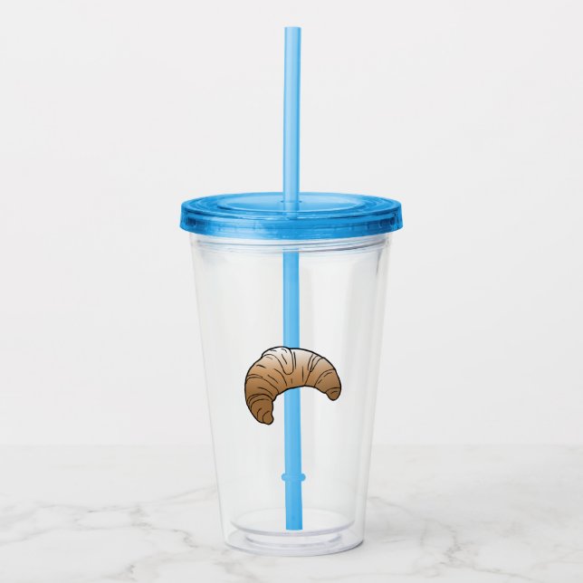 Copo De Acrílico Tumbler de Acrílico Croissant (Frente)