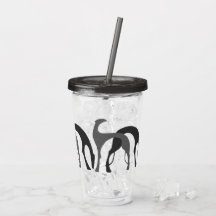 Tumbler de Acrílico Deco Hounds Cinza