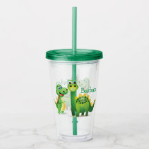 Tumbler de Acrílico Dino Personalizado