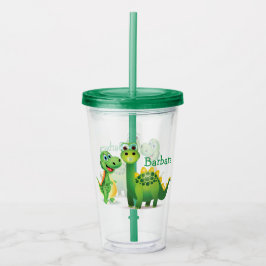 Copo De Acrílico Tumbler de Acrílico Dino Personalizado