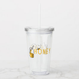 Copo De Acrílico Tumbler de Acrílico Mel