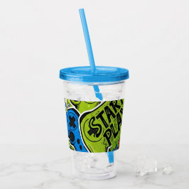 Copo De Acrílico Tumbler de Acrílico Padrão de Gamer