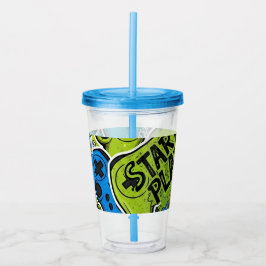 Copo De Acrílico Tumbler de Acrílico Padrão de Gamer