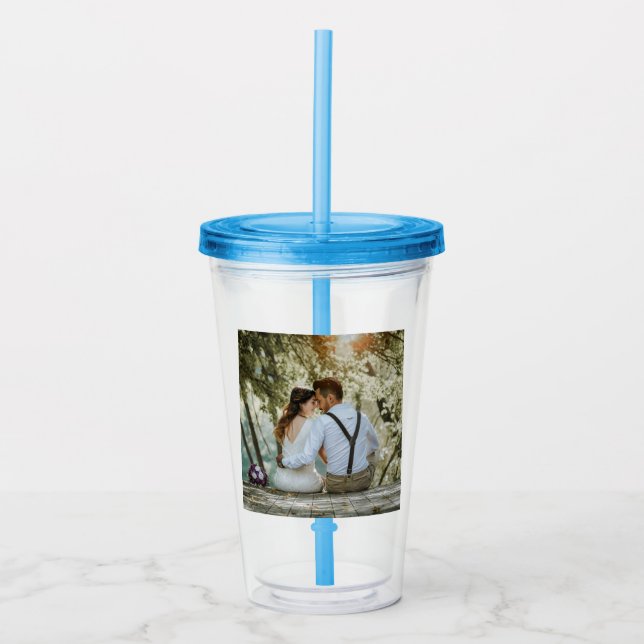 Copo De Acrílico Tumbler de Bebida Acrílica de Fotografia Personali (Frente)