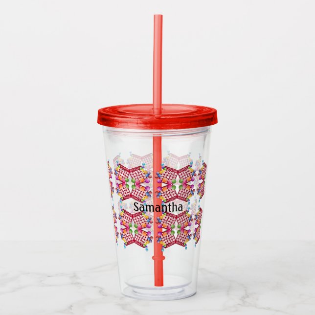 Copo De Acrílico Tumbler de Bingo Personalizado (Frente)