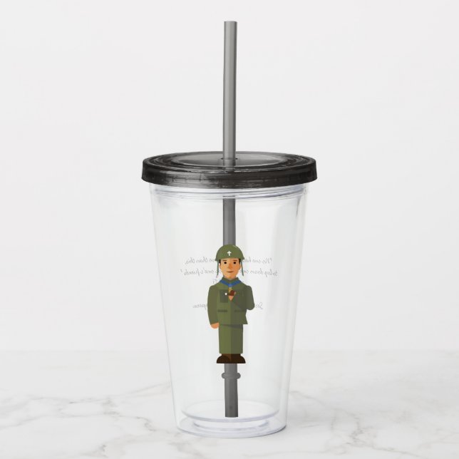 Copo De Acrílico Tumbler de Kapaun do pai (Frente)