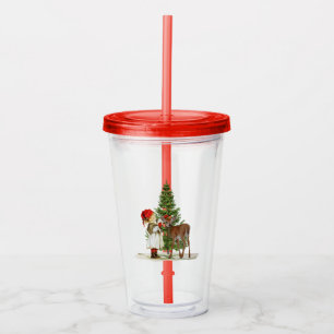 Copo De Acrílico Tumbler de Natal
