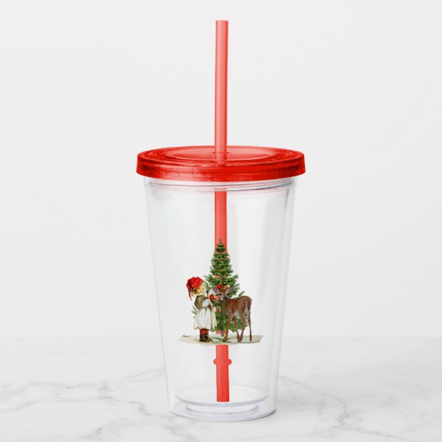 Copo De Acrílico Tumbler de Natal (Frente)