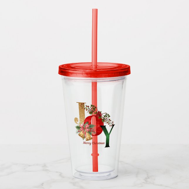 Copo De Acrílico Tumbler de Natal (Frente)