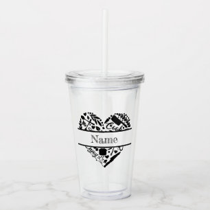 Copo De Acrílico Tumbler de Nome Personalizado em Acrílico