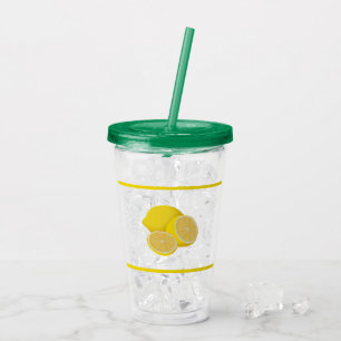 Copo De Acrílico Tumbler do acrílico dos limões