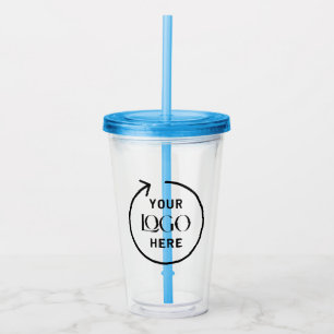 Copo De Acrílico Tumbler do logotipo acrílico