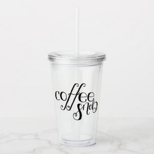 Copo De Acrílico Tumbler isolado snobe do café
