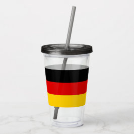 Copo De Acrílico Tumbler Patriótico Acrílico com bandeira da Aleman