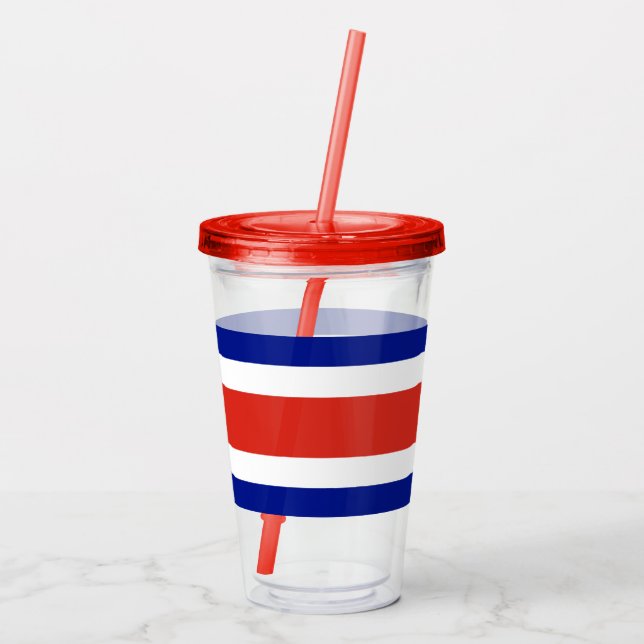 Copo De Acrílico Tumbler Patriótico Acrílico com bandeira da Costa  (Verso)