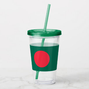 Copo De Acrílico Tumbler Patriótico Acrílico com bandeira de Bangla