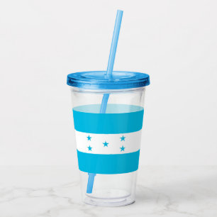 Copo De Acrílico Tumbler Patriótico Acrílico com bandeira de Hondur
