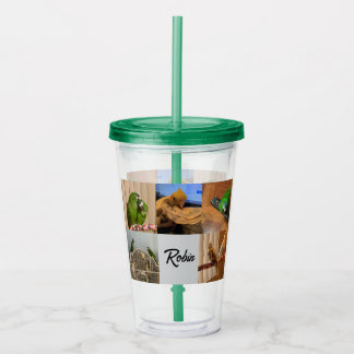 Copo De Acrílico Tumbler personalizado com 5 fotos
