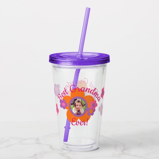 Copo De Acrílico Tumbler personalizado da foto melhor nunca (Verso)